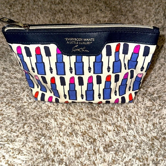 Estée Lauder “Everybody Wants A Little Luxury” Lipstick/Mascara Cosmetic Bag NWT - Picture 1 of 5
